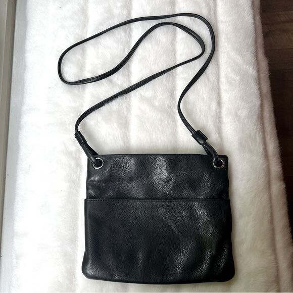 Margot Black Pebbled Leather Crossbody Bag - Picture 9 of 16